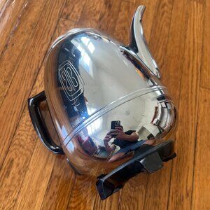 General Electric GE Percolator Pot Belly Chrome Coffee Maker 48P40 50s - WORKING